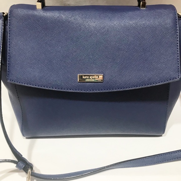 Kate Spade Laurel Way Lilah Satchel with Crossbody Strap. Oceanic Blue - Picture 10 of 10